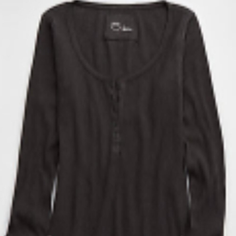 Aerie Essential Henley Layering T-Shirt